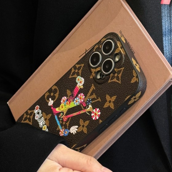 Trendy Branded Phone Cases for iPhone 16/15/14/13/12/11 Pro Max/Plus - Shockproof Phone Covers